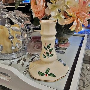 #Lenox #Holiday Archive Candlestick Holder #NWOT with bag 4.5" x 3.75"